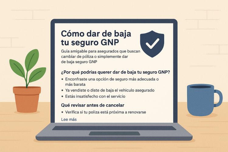 dar de baja seguro GNP